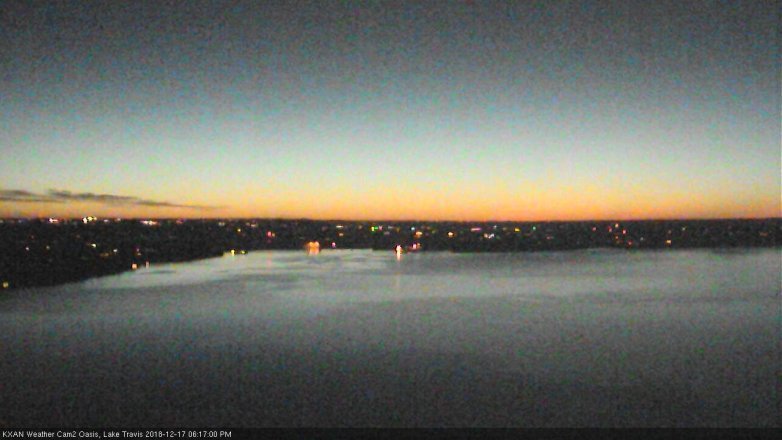 Lake Travis webcam, December 17, 2018 5:20 PM CT
