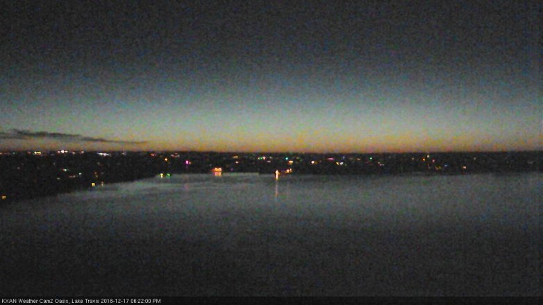 Lake Travis webcam, December 17, 2018 5:25 PM CT