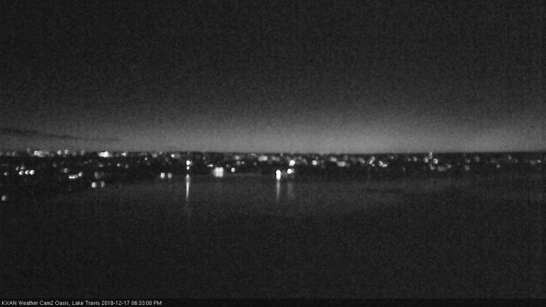 Lake Travis webcam, December 17, 2018 5:35 PM CT
