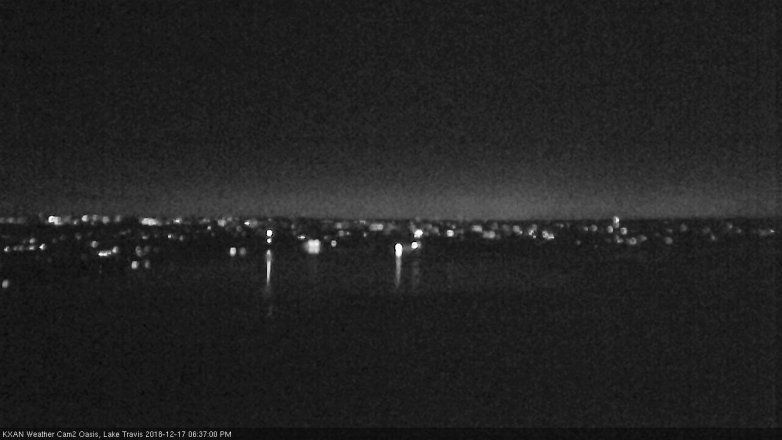 Lake Travis webcam, December 17, 2018 5:40 PM CT