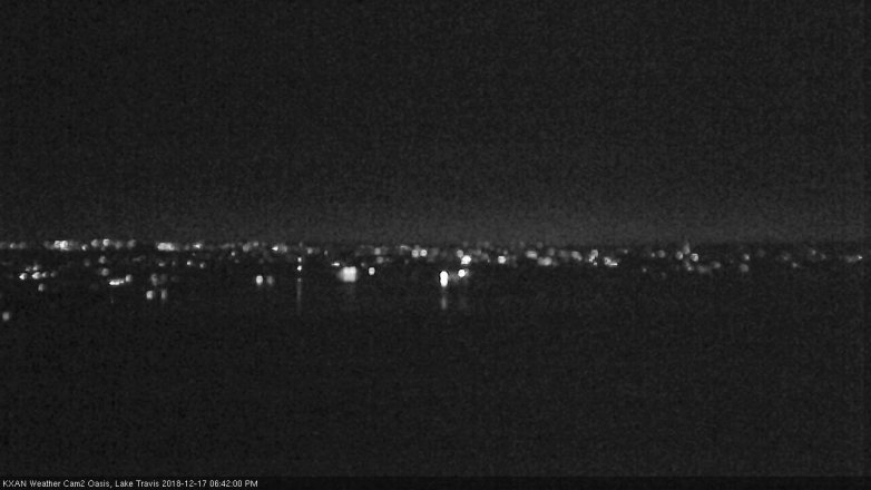 Lake Travis webcam, December 17, 2018 5:45 PM CT