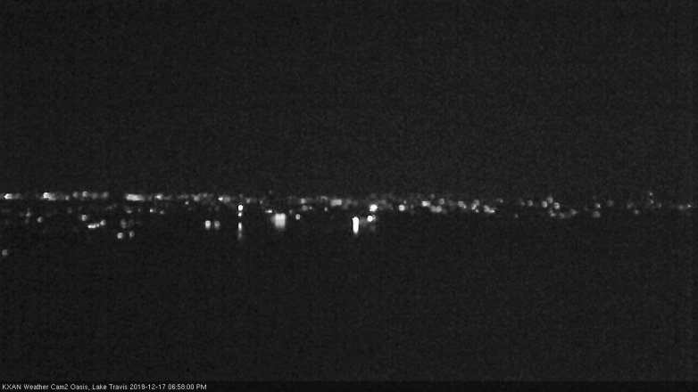 Lake Travis webcam, December 17, 2018 6:00 PM CT