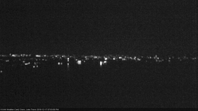 Lake Travis webcam, December 17, 2018 6:05 PM CT