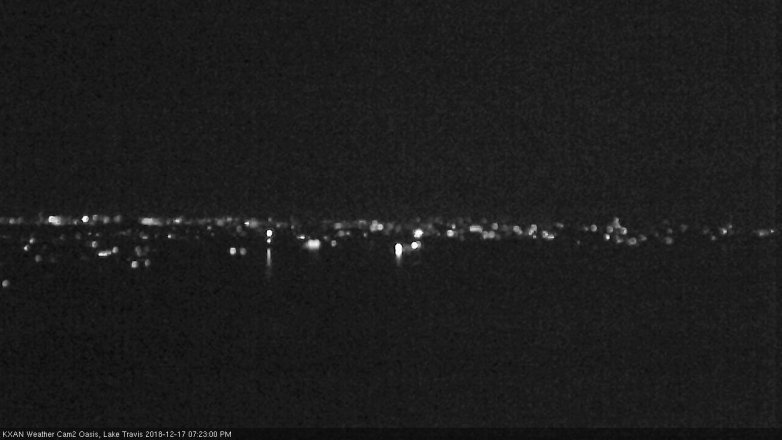 Lake Travis webcam, December 17, 2018 6:25 PM CT