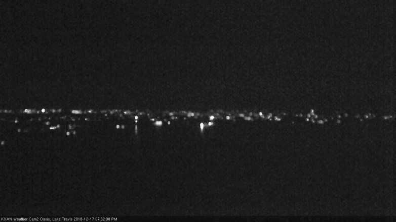 Lake Travis webcam, December 17, 2018 6:35 PM CT
