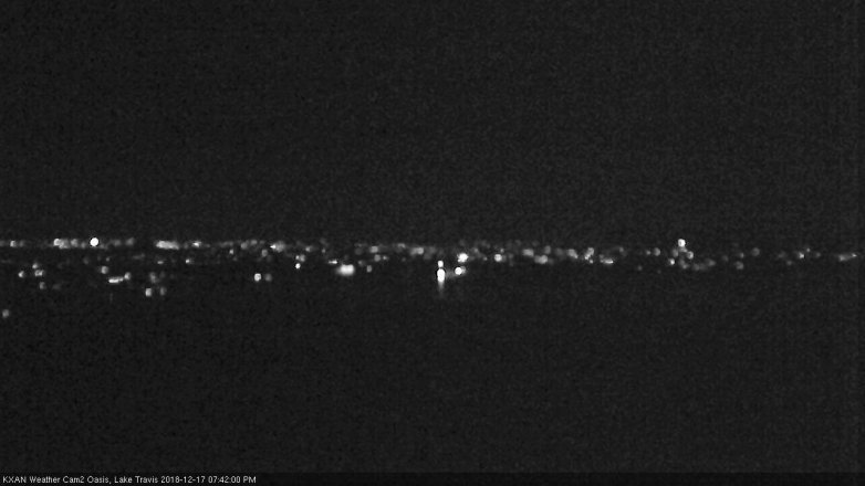Lake Travis webcam, December 17, 2018 6:45 PM CT