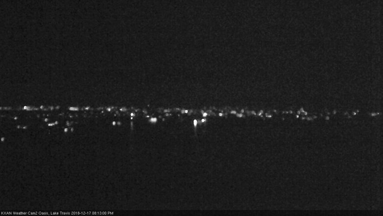 Lake Travis webcam, December 17, 2018 7:15 PM CT