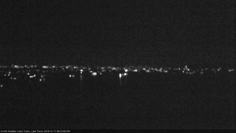 Lake Travis webcam, December 17, 2018 7:25 PM CT