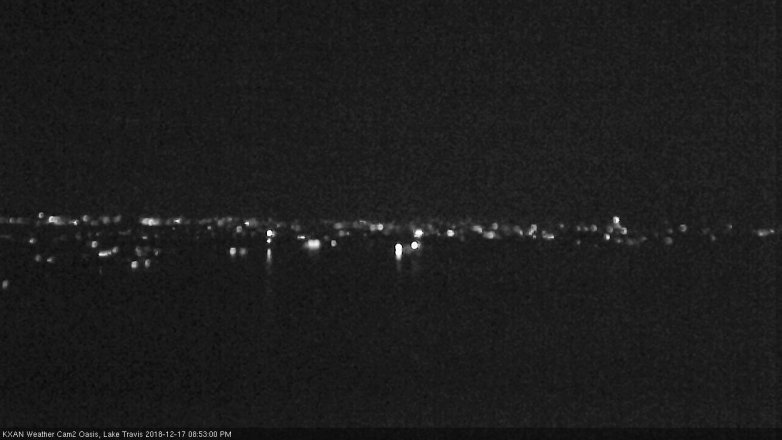 Lake Travis webcam, December 17, 2018 7:55 PM CT
