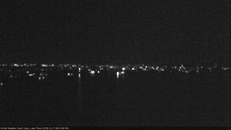 Lake Travis webcam, December 17, 2018 8:15 PM CT