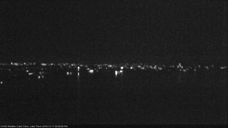 Lake Travis webcam, December 17, 2018 8:40 PM CT