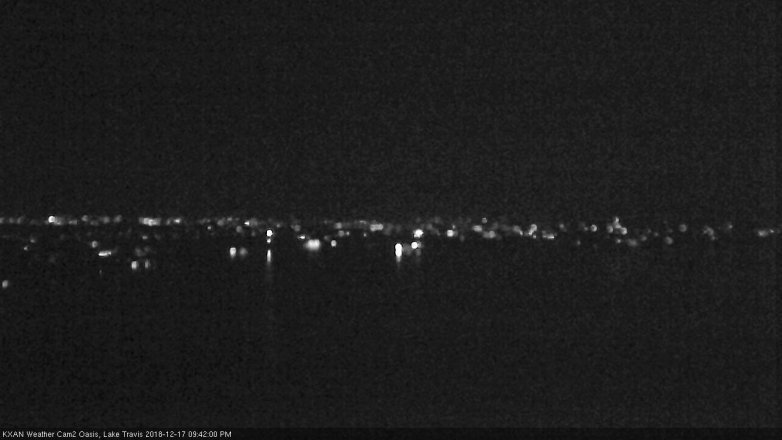 Lake Travis webcam, December 17, 2018 8:45 PM CT