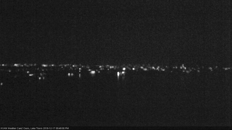Lake Travis webcam, December 17, 2018 8:50 PM CT