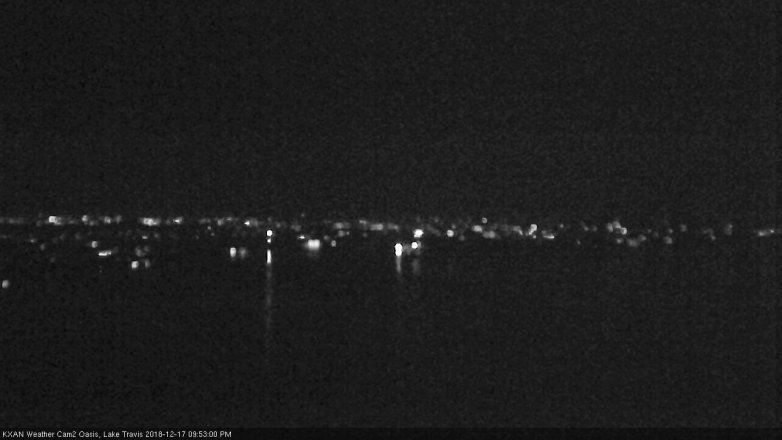 Lake Travis webcam, December 17, 2018 8:55 PM CT