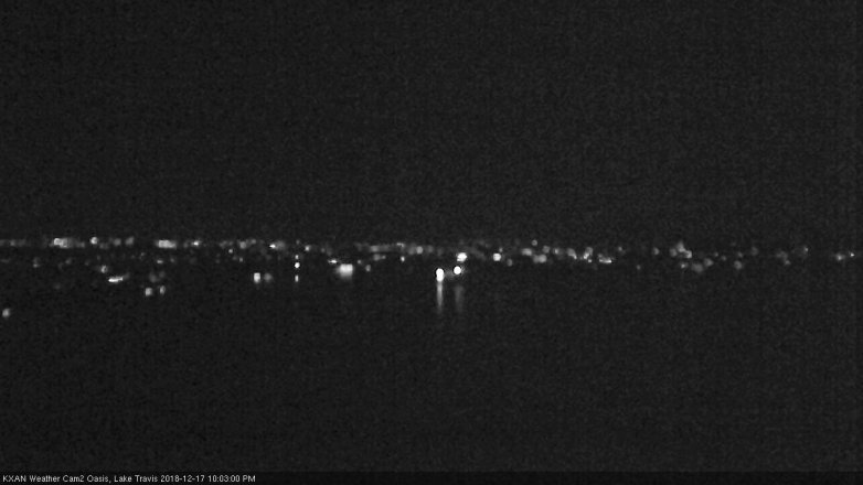 Lake Travis webcam, December 17, 2018 9:05 PM CT