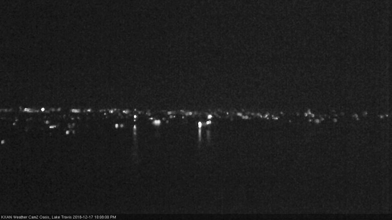 Lake Travis webcam, December 17, 2018 9:10 PM CT