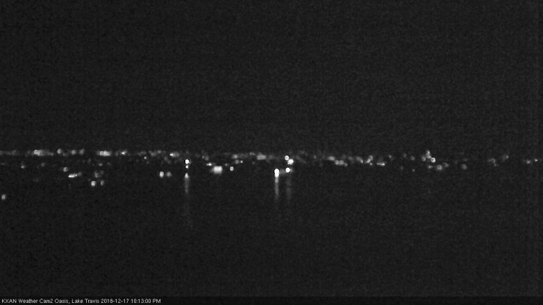Lake Travis webcam, December 17, 2018 9:15 PM CT