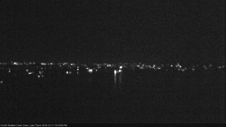 Lake Travis webcam, December 17, 2018 9:20 PM CT