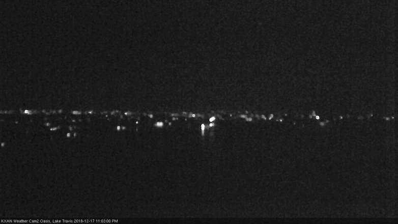 Lake Travis webcam, December 17, 2018 10:05 PM CT