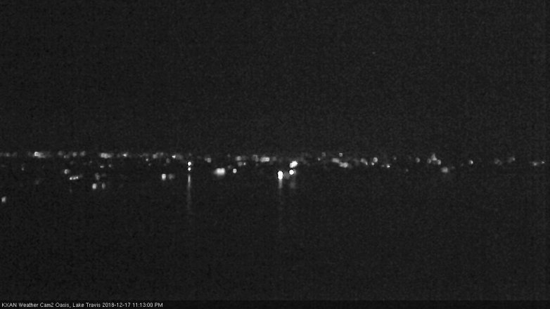 Lake Travis webcam, December 17, 2018 10:15 PM CT