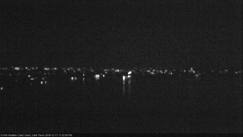 Lake Travis webcam, December 17, 2018 10:35 PM CT