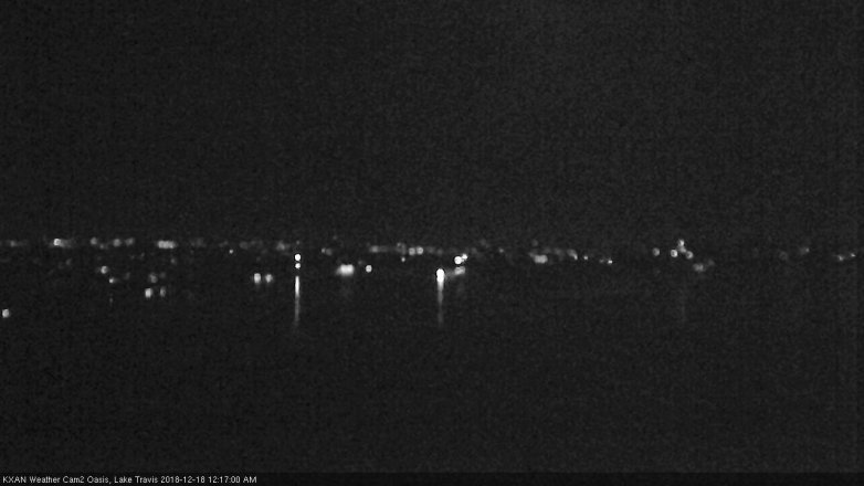 Lake Travis webcam, December 17, 2018 11:20 PM CT