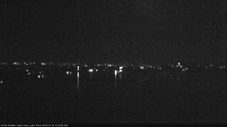 Lake Travis webcam, December 17, 2018 11:25 PM CT
