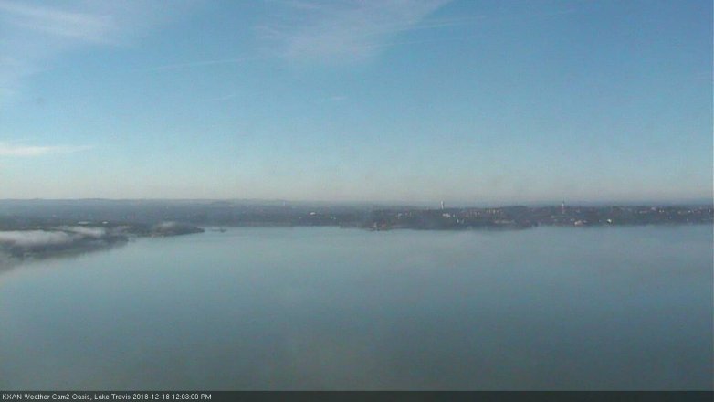 Lake Travis webcam, December 18, 2018 11:05 AM CT