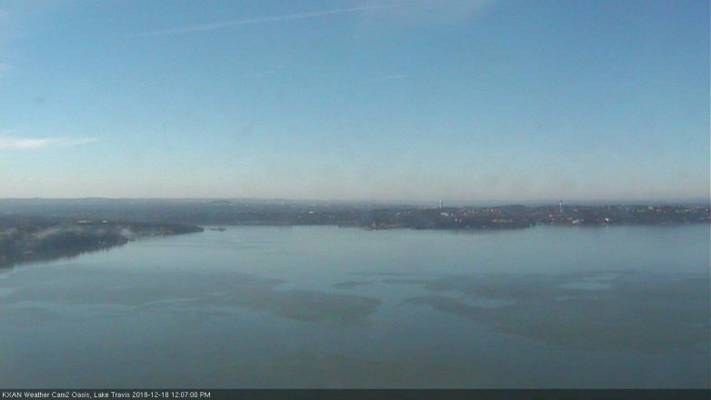 Lake Travis webcam, December 18, 2018 11:10 AM CT