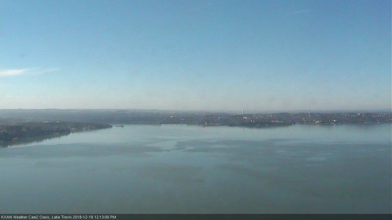 Lake Travis webcam, December 18, 2018 11:15 AM CT