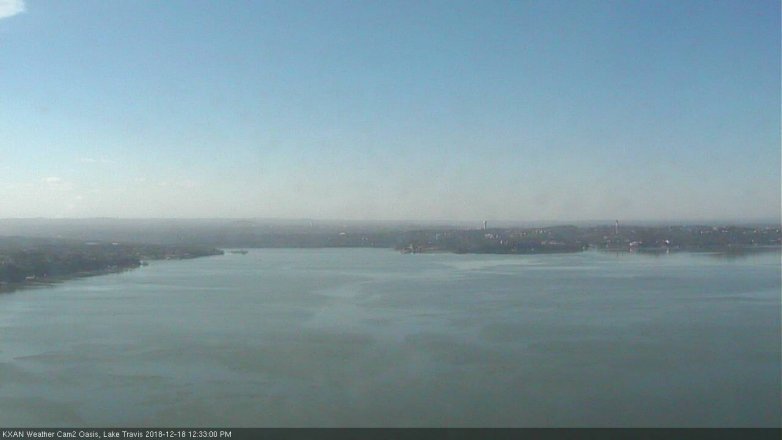 Lake Travis webcam, December 18, 2018 11:35 AM CT