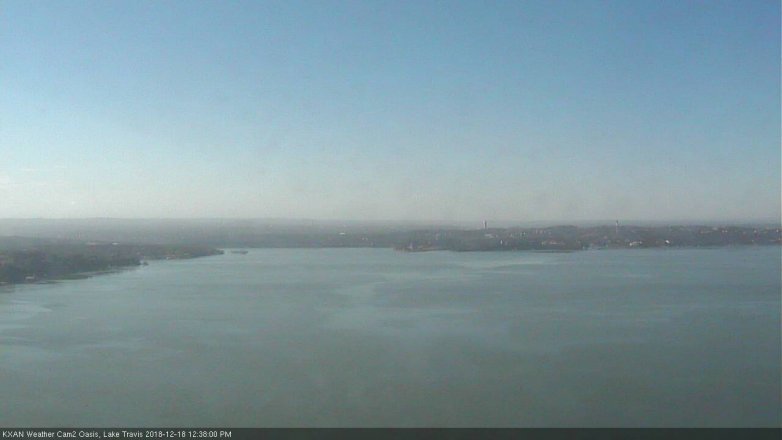 Lake Travis webcam, December 18, 2018 11:40 AM CT