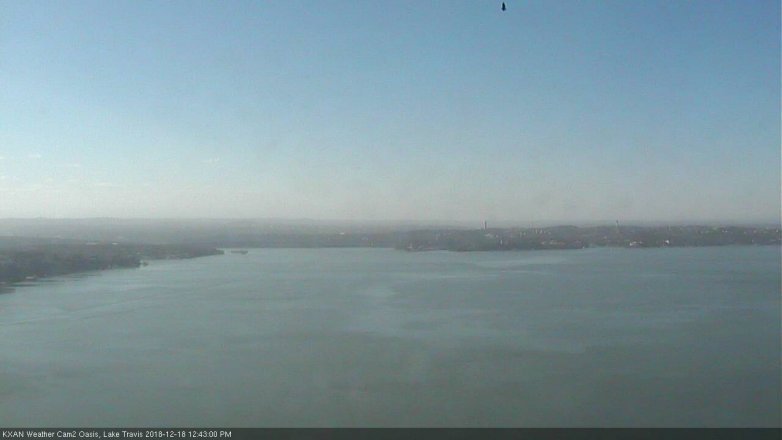Lake Travis webcam, December 18, 2018 11:45 AM CT