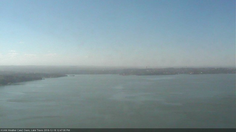 Lake Travis webcam, December 18, 2018 11:50 AM CT