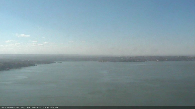 Lake Travis webcam, December 18, 2018 11:55 AM CT