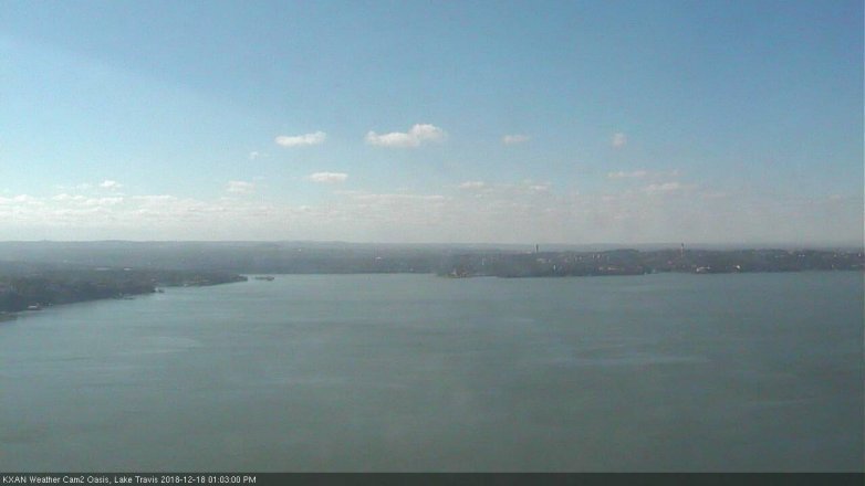 Lake Travis webcam, December 18, 2018 12:05 PM CT