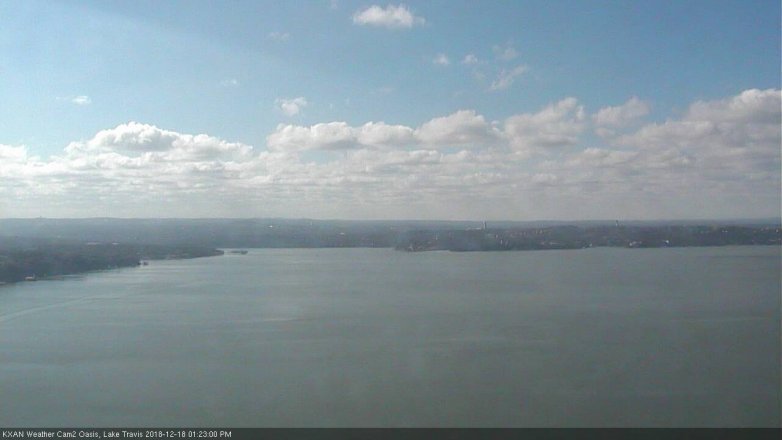 Lake Travis webcam, December 18, 2018 12:25 PM CT
