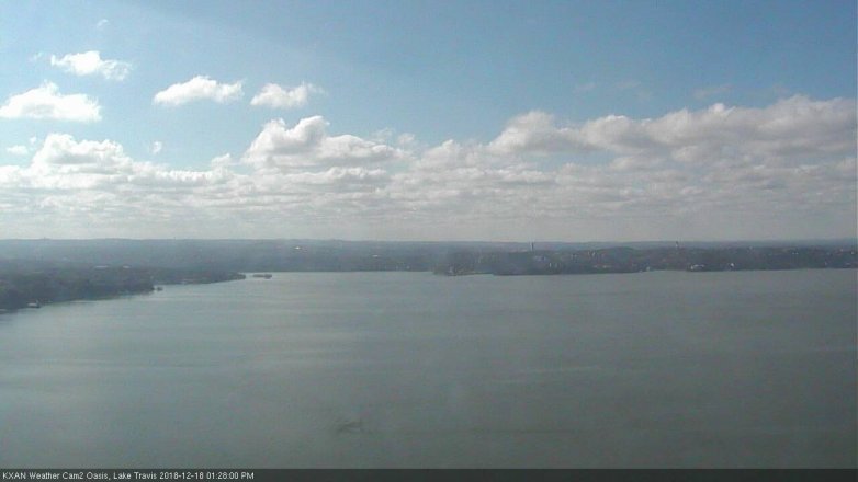 Lake Travis webcam, December 18, 2018 12:30 PM CT