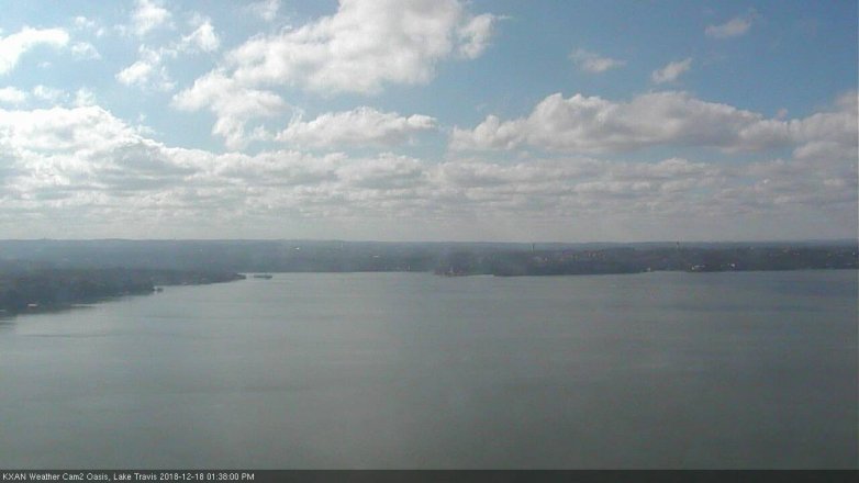 Lake Travis webcam, December 18, 2018 12:40 PM CT