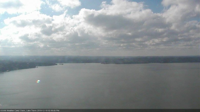Lake Travis webcam, December 18, 2018 1:10 PM CT