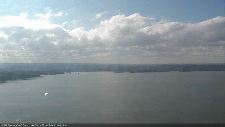 Lake Travis webcam, December 18, 2018 1:20 PM CT