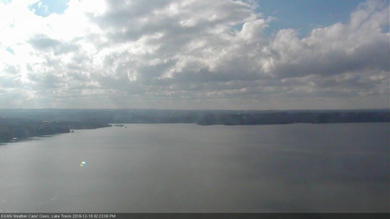 Lake Travis webcam, December 18, 2018 1:25 PM CT