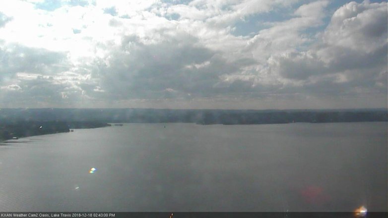 Lake Travis webcam, December 18, 2018 1:45 PM CT