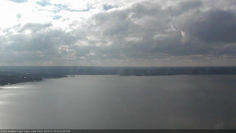 Lake Travis webcam, December 18, 2018 1:55 PM CT