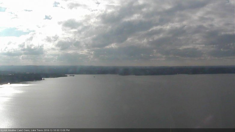 Lake Travis webcam, December 18, 2018 2:15 PM CT