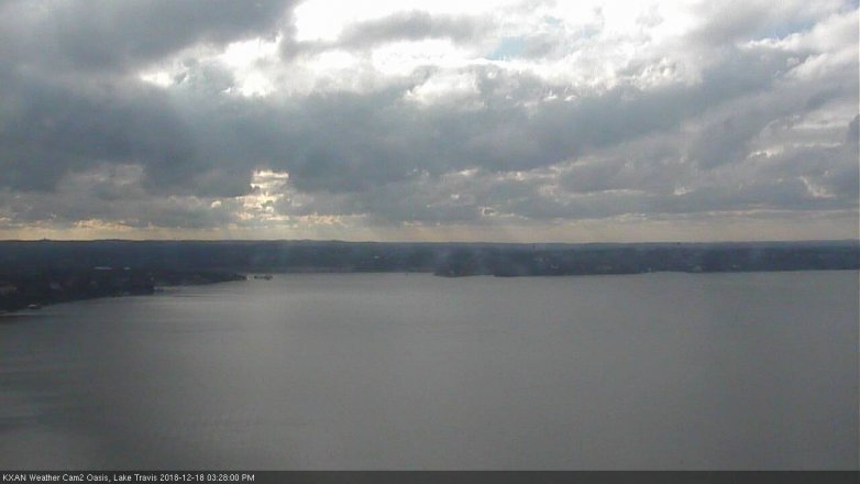 Lake Travis webcam, December 18, 2018 2:30 PM CT