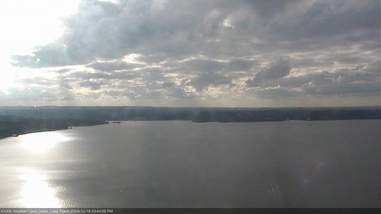 Lake Travis webcam, December 18, 2018 2:45 PM CT