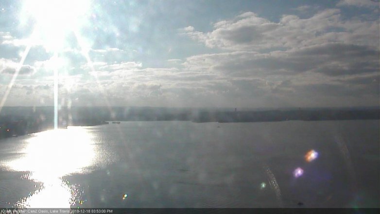 Lake Travis webcam, December 18, 2018 2:55 PM CT