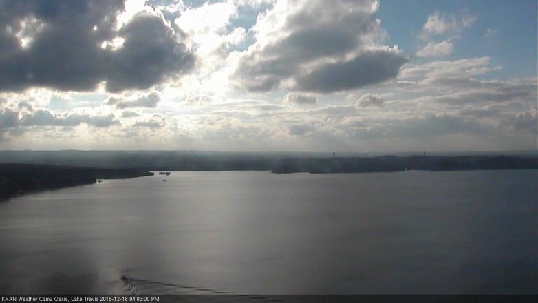 Lake Travis webcam, December 18, 2018 3:05 PM CT