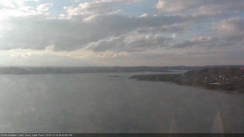 Lake Travis webcam, December 18, 2018 3:45 PM CT